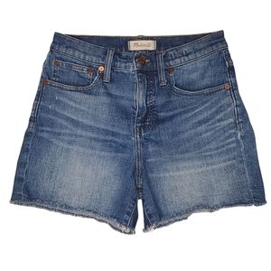 MADEWELL HIGH-RISE DENIM SHORTS SIZE 25